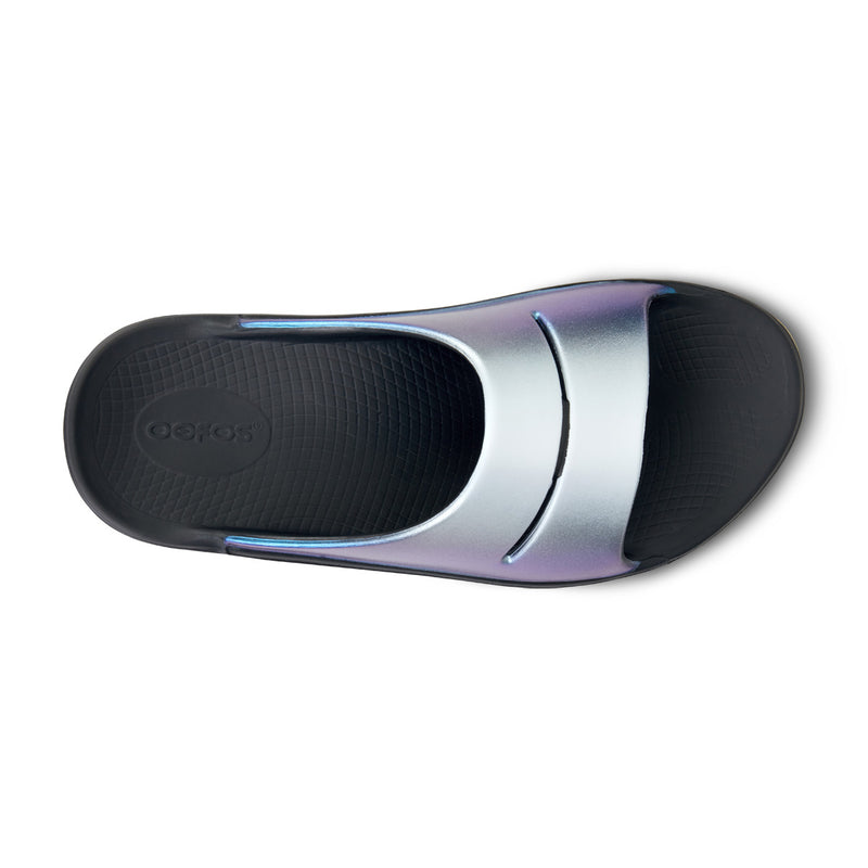 OOFOS Women's OOahh Luxe Slide - Frost