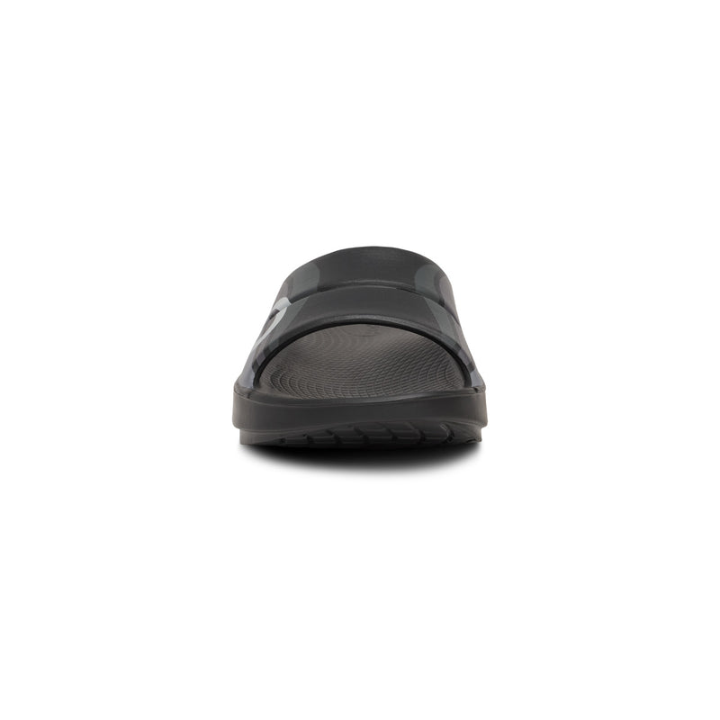 OOFOS Women's OOahh Sport Slide - Black Wave