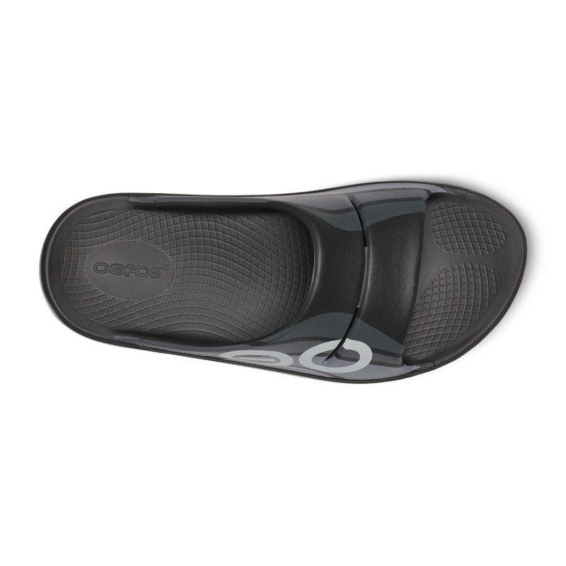 OOFOS Women's OOahh Sport Slide - Black Wave
