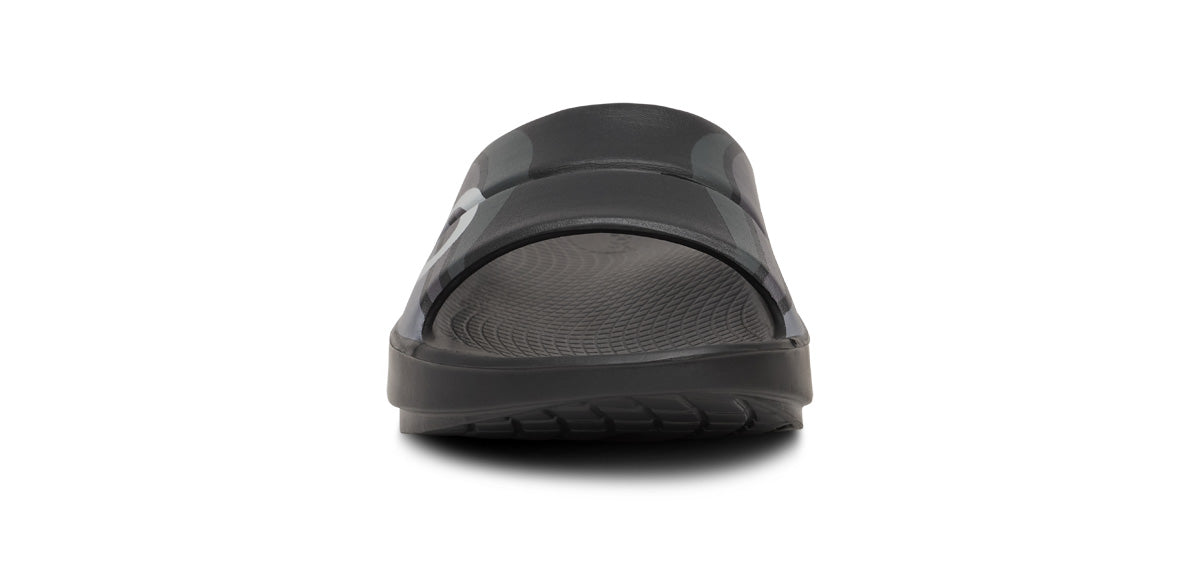 OOFOS Men's OOahh Sport Slide - Black Wave