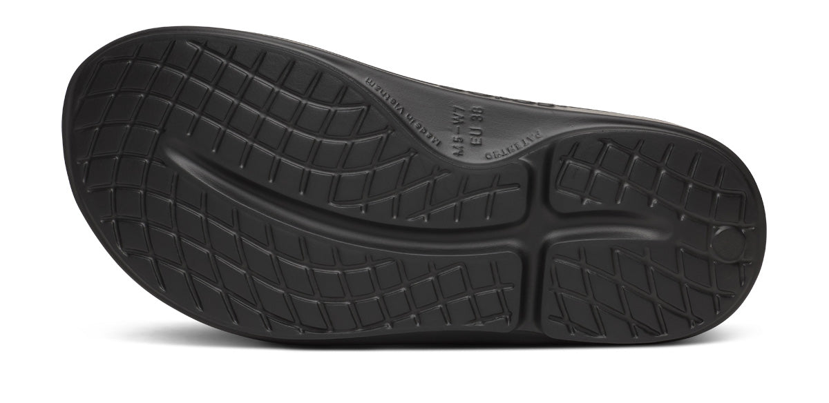 OOFOS Men's OOahh Sport Slide - Black Wave