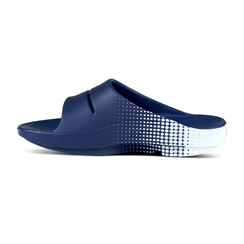 OOFOS Men's OOahh Sport Slide - Navy Matrix