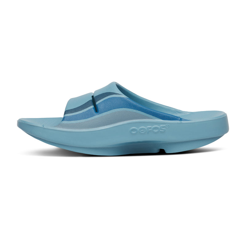 OOFOS Men's OOahh Sport Slide - Ocean Blue Wave