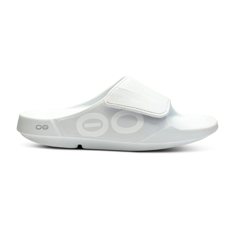 OOFOS Women's OOahh Sport Flex Slide - White