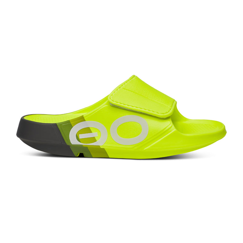 OOFOS Men's OOahh Sport Flex LTD Edition Slide - Electro Rally