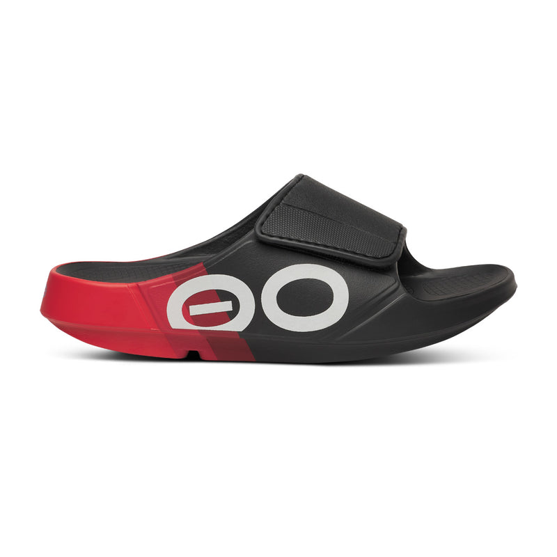 OOFOS Women's OOahh Sport Flex LTD Edition Slide - Fire Rally