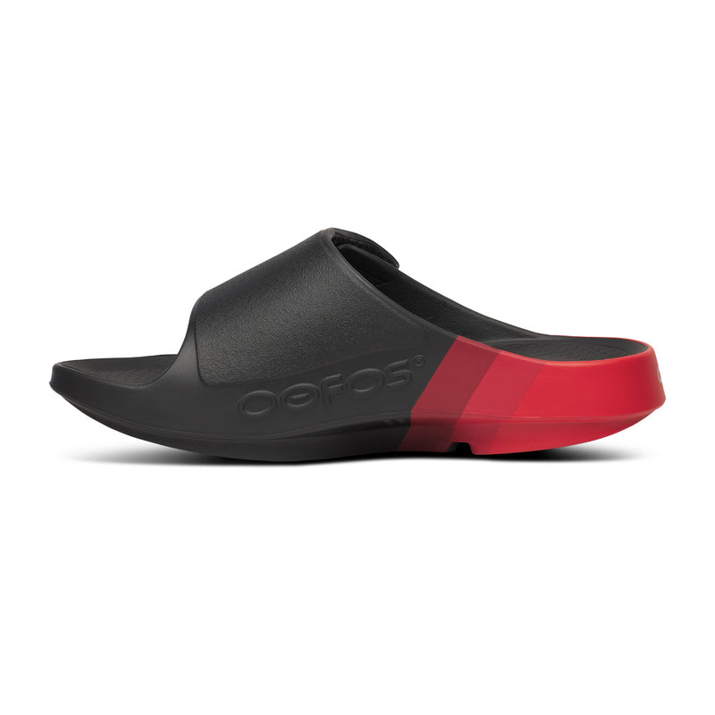 OOFOS Men's OOahh Sport Flex LTD Edition Slide - Fire Rally