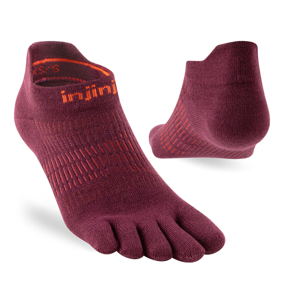 Injinji RUN Womens Lightweight No-Show Running Socks
