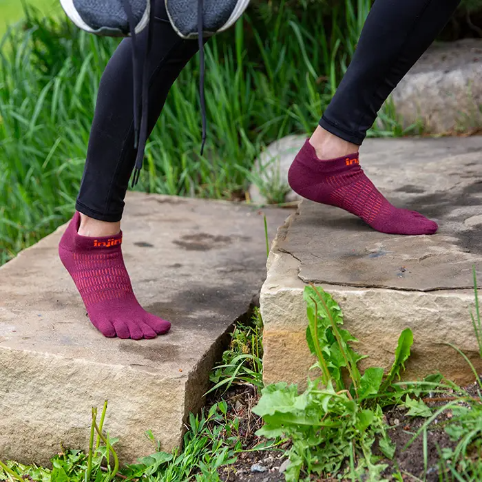 Injinji RUN Womens Lightweight No-Show Running Socks