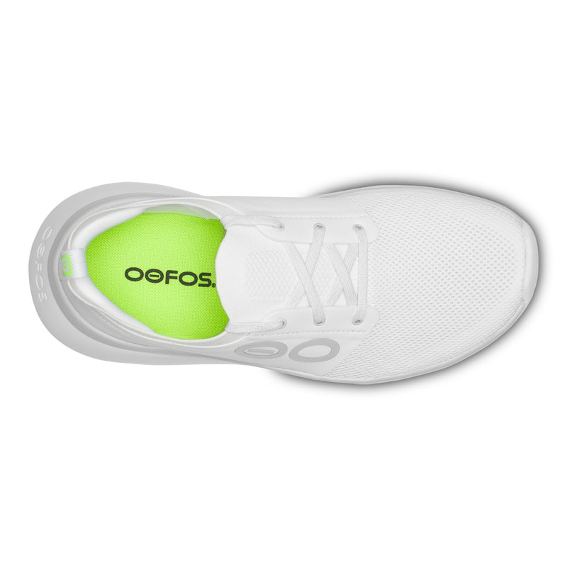 OOFOS Men's OOmy Stride Shoe - White/Black