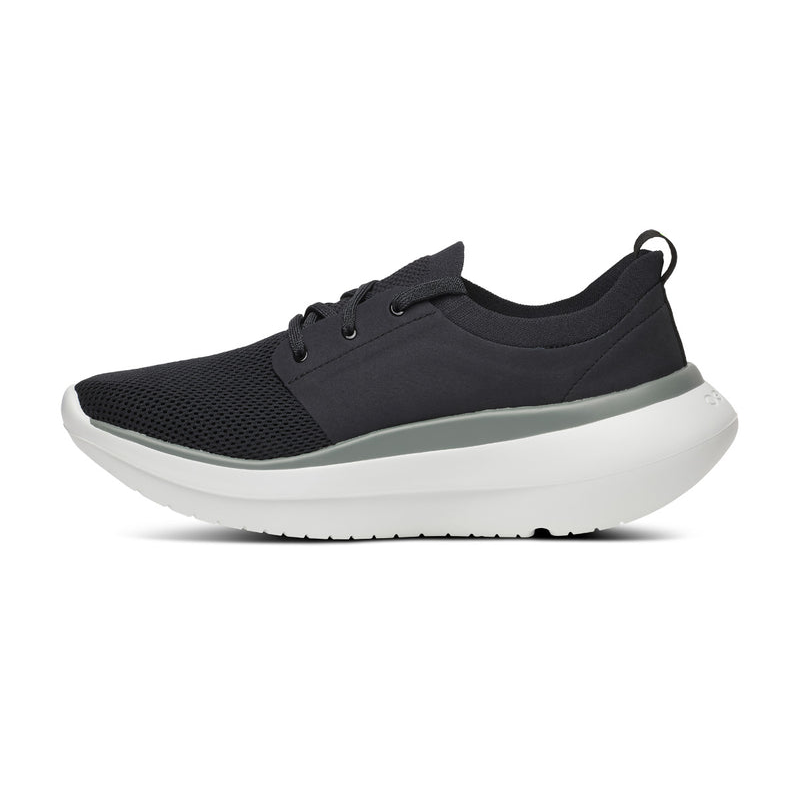 OOFOS Men's OOmy Stride Shoe - White/Black