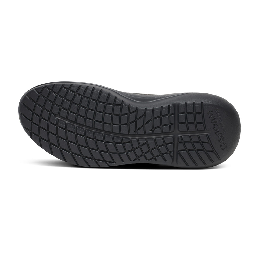 OOFOS Men's OOmy Roam Ripstop Shoe - Black
