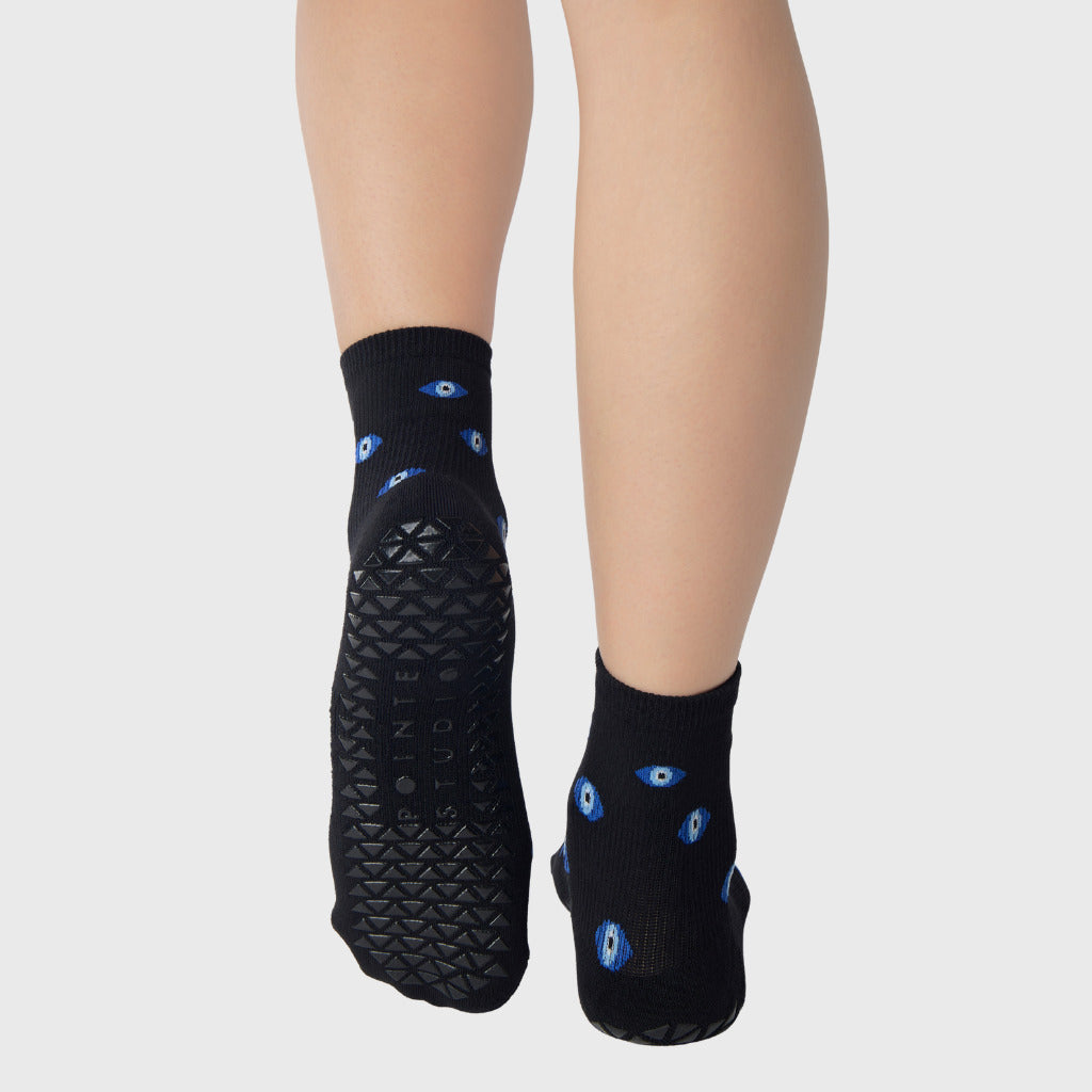 Pointe Studio Evil Eyes Ankle Grip Sock