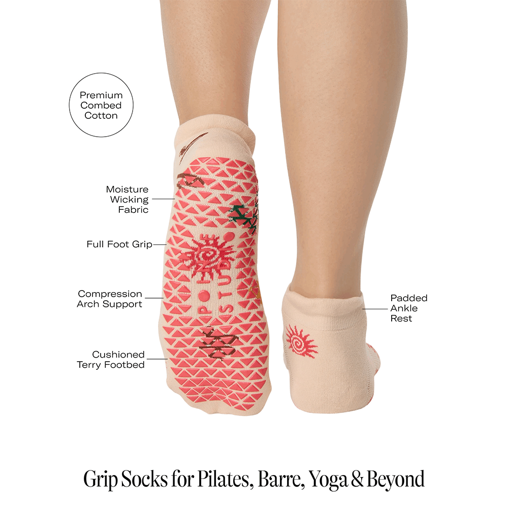 Pointe Studio Desert Full Foot Grip Sock