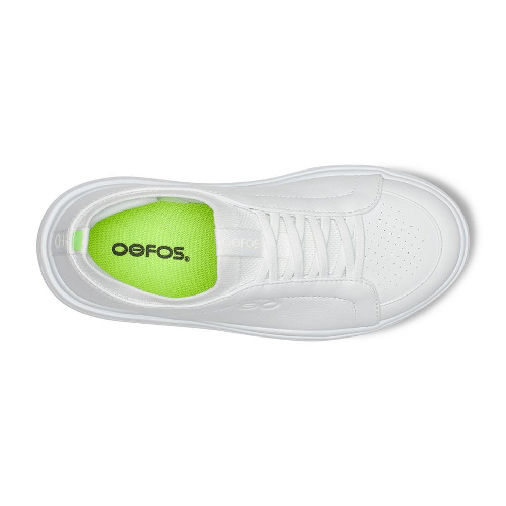 OOFOS Women's OOmg Club Plus - White