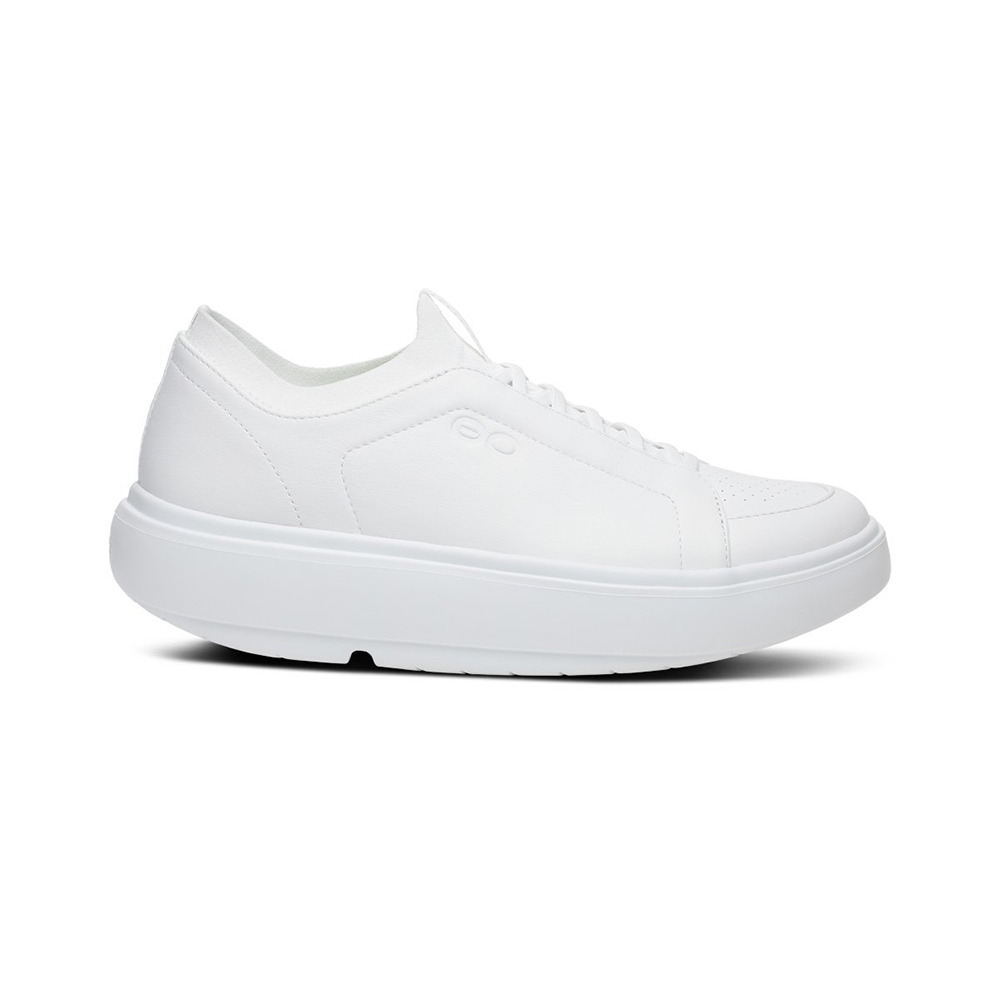 OOFOS Men's OOmg Club Plus - White